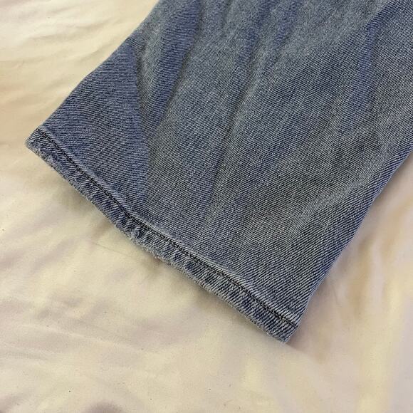 American Eagle Stretch High Rise Mom Straight Jeans Sz 14 Short - Picture 4 of 11